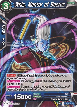 Whis, Mentor of Beerus (TB1-031) [The Tournament of Power] Parallel Foil