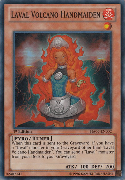 Laval Volcano Handmaiden [HA06-EN002] Super Rare - Josh's Cards