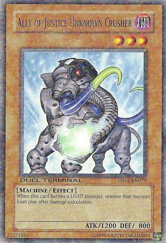 Ally of Justice Unknown Crusher [DT01-EN079] Rare - Josh's Cards