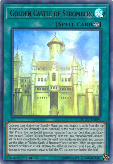 Golden Castle of Stromberg [DUOV-EN094] Ultra Rare - Josh's Cards
