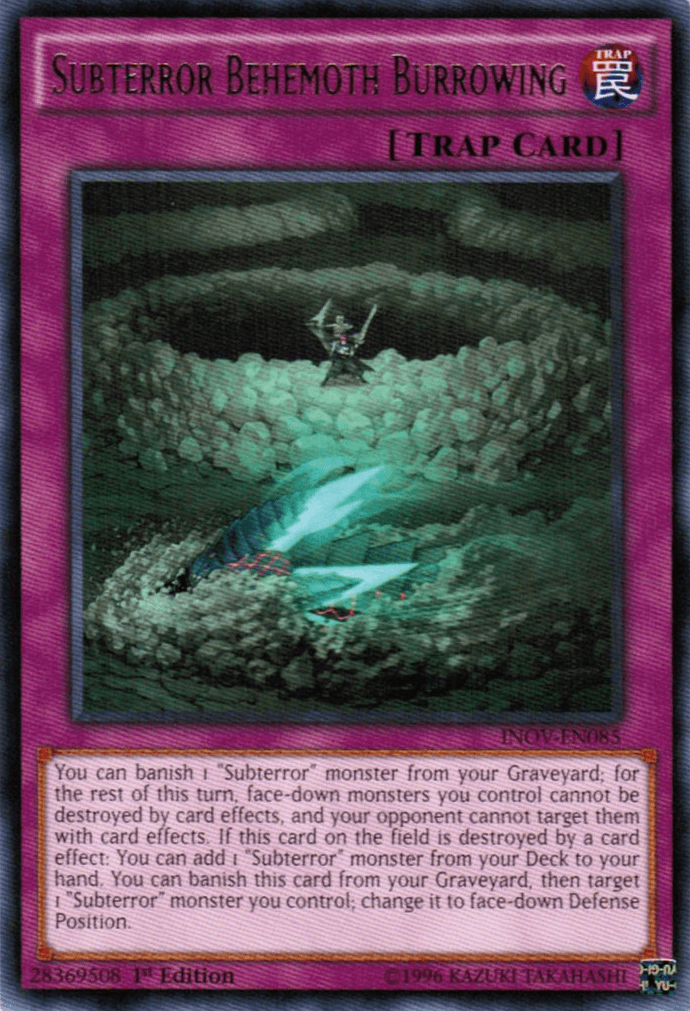 Subterror Behemoth Burrowing [INOV-EN085] Rare - Josh's Cards
