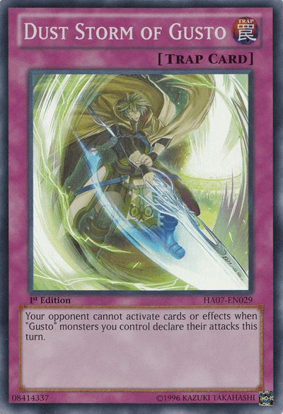 Dust Storm of Gusto [HA07-EN029] Super Rare - Josh's Cards