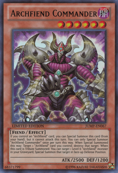 Archfiend Commander [JUMP-EN067] Ultra Rare - Josh's Cards