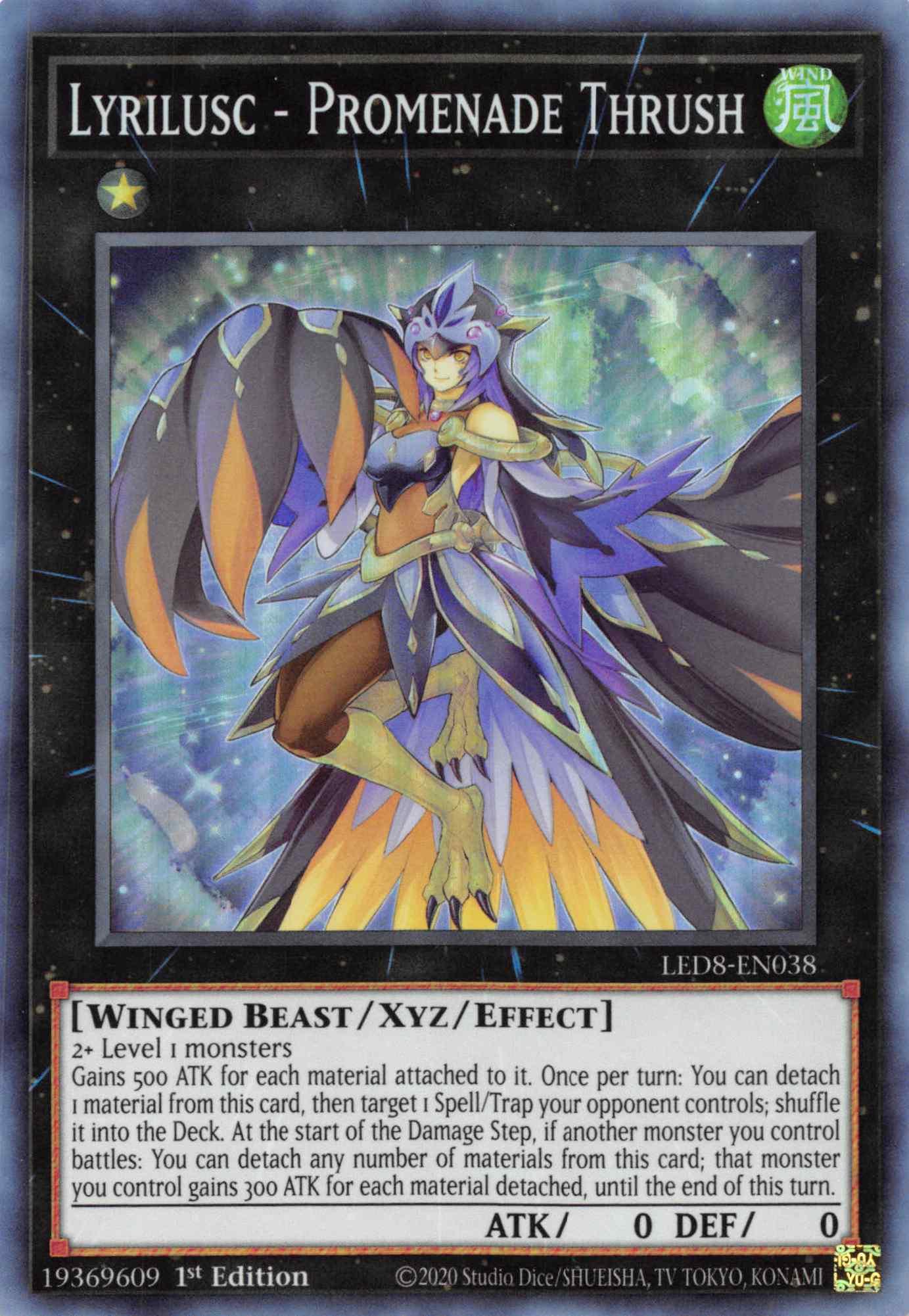 Lyrilusc - Promenade Thrush [LED8-EN038] Super Rare - Josh's Cards