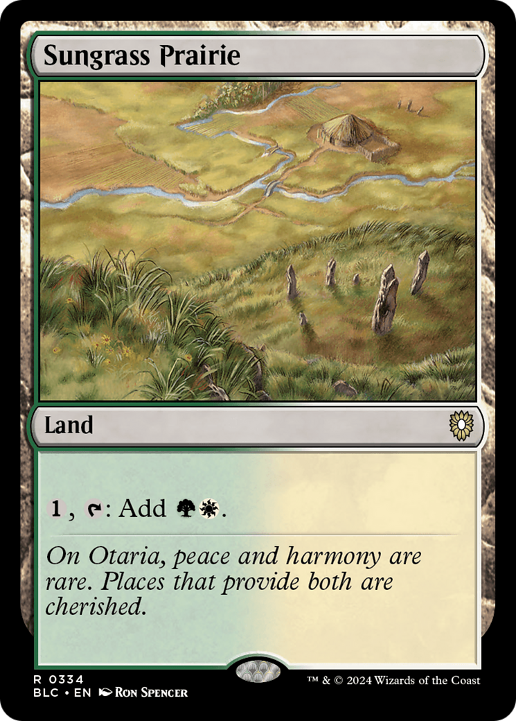 Sungrass Prairie (BLC-334) - Bloomburrow Commander