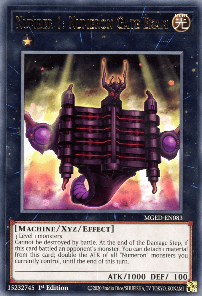 Number 1: Numeron Gate Ekam [MGED-EN083] Rare - Josh's Cards