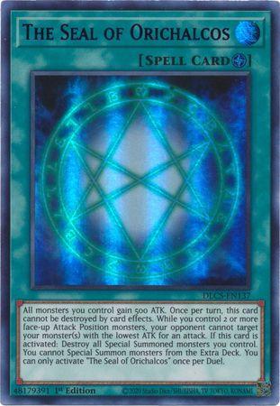 The Seal of Orichalcos (Blue) [DLCS-EN137] Ultra Rare - Josh's Cards