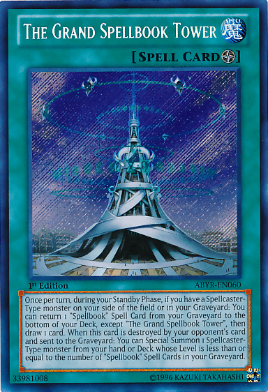 The Grand Spellbook Tower [ABYR-EN060] Secret Rare - Josh's Cards