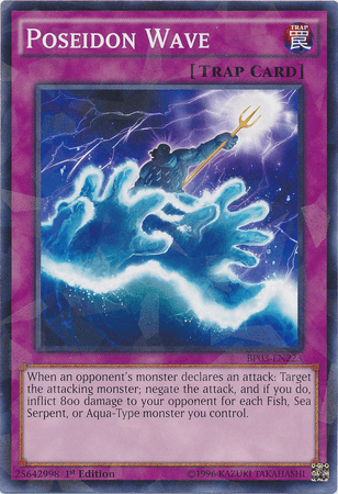 Poseidon Wave [BP03-EN223] Shatterfoil Rare - Josh's Cards