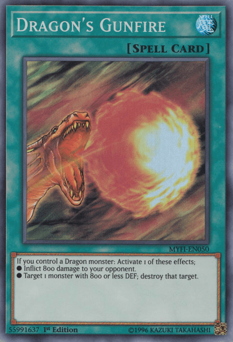 Dragon's Gunfire [MYFI-EN050] Super Rare - Josh's Cards