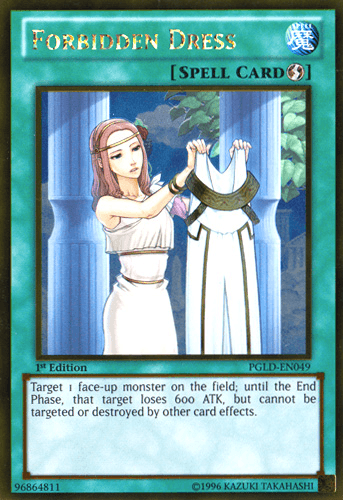 Forbidden Dress [PGLD-EN049] Gold Rare - Josh's Cards