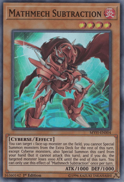 Mathmech Subtraction [MYFI-EN004] Super Rare - Josh's Cards