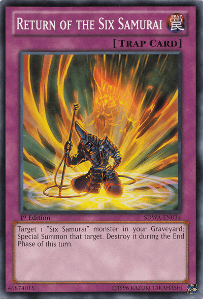 Return of the Six Samurai [SDWA-EN034] Common - Josh's Cards