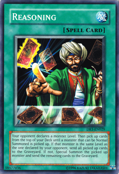 Reasoning [DR1-EN029] Common - Josh's Cards