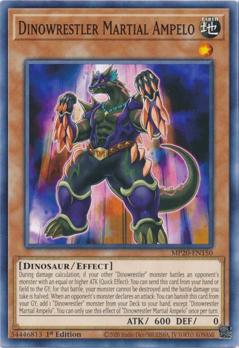 Dinowrestler Martial Ampelo [MP20-EN150] Common - Josh's Cards