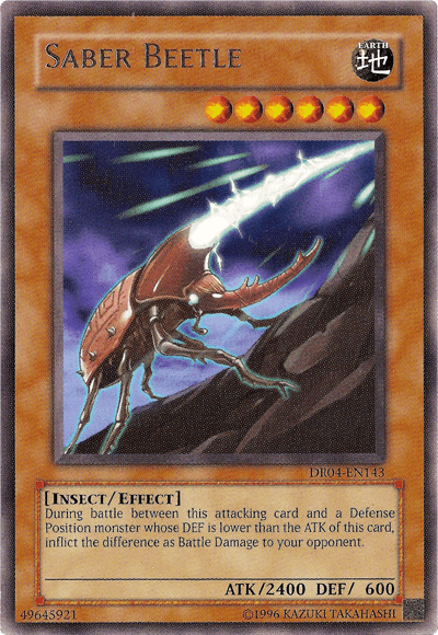 Saber Beetle [DR04-EN143] Rare - Josh's Cards