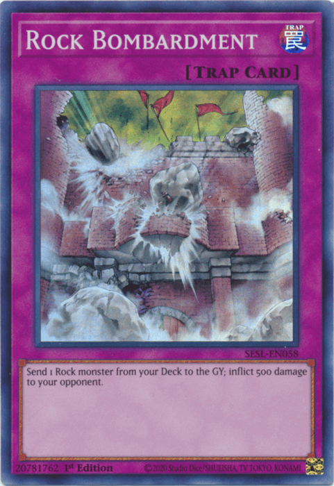 Rock Bombardment [SESL-EN058] Super Rare - Josh's Cards