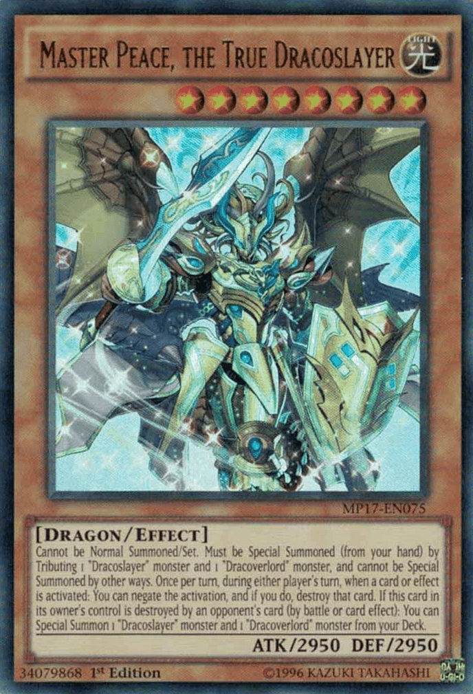 Master Peace, the True Dracoslayer [MP17-EN075] Ultra Rare - Josh's Cards