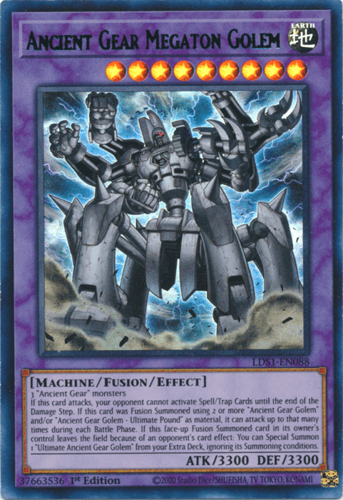 Ancient Gear Megaton Golem (Green) [LDS1-EN088] Ultra Rare - Josh's Cards