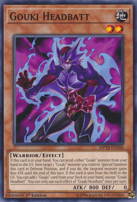 Gouki Headbatt [MP18-EN108] Common - Josh's Cards
