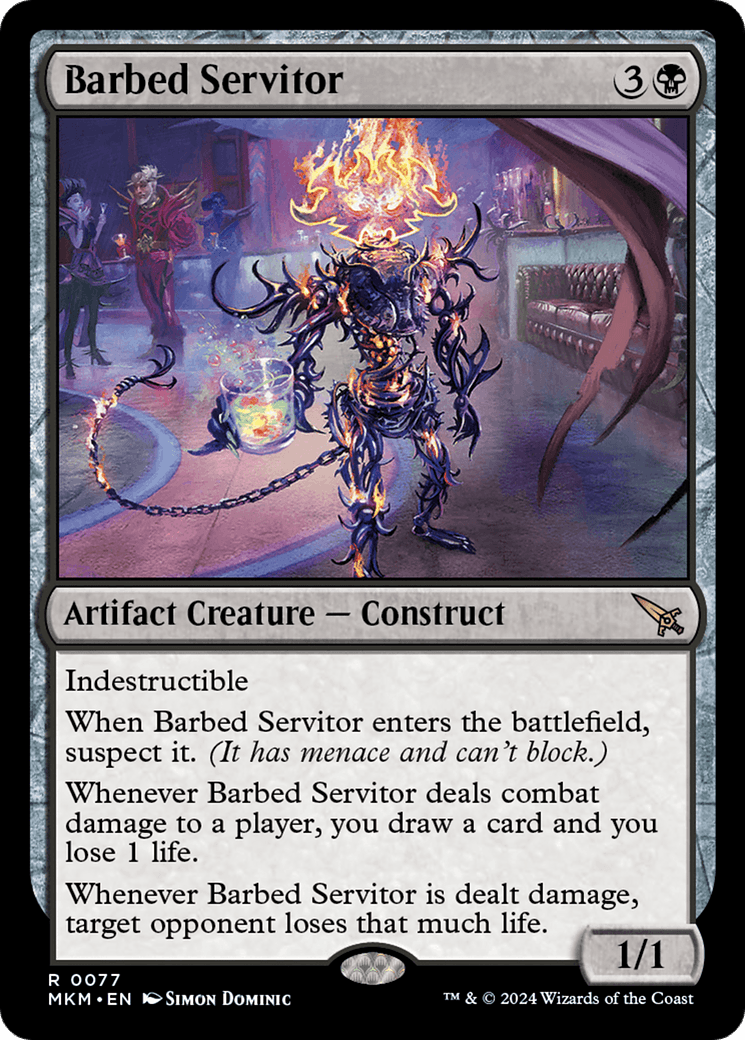 Barbed Servitor [Murders at Karlov Manor] - Josh's Cards