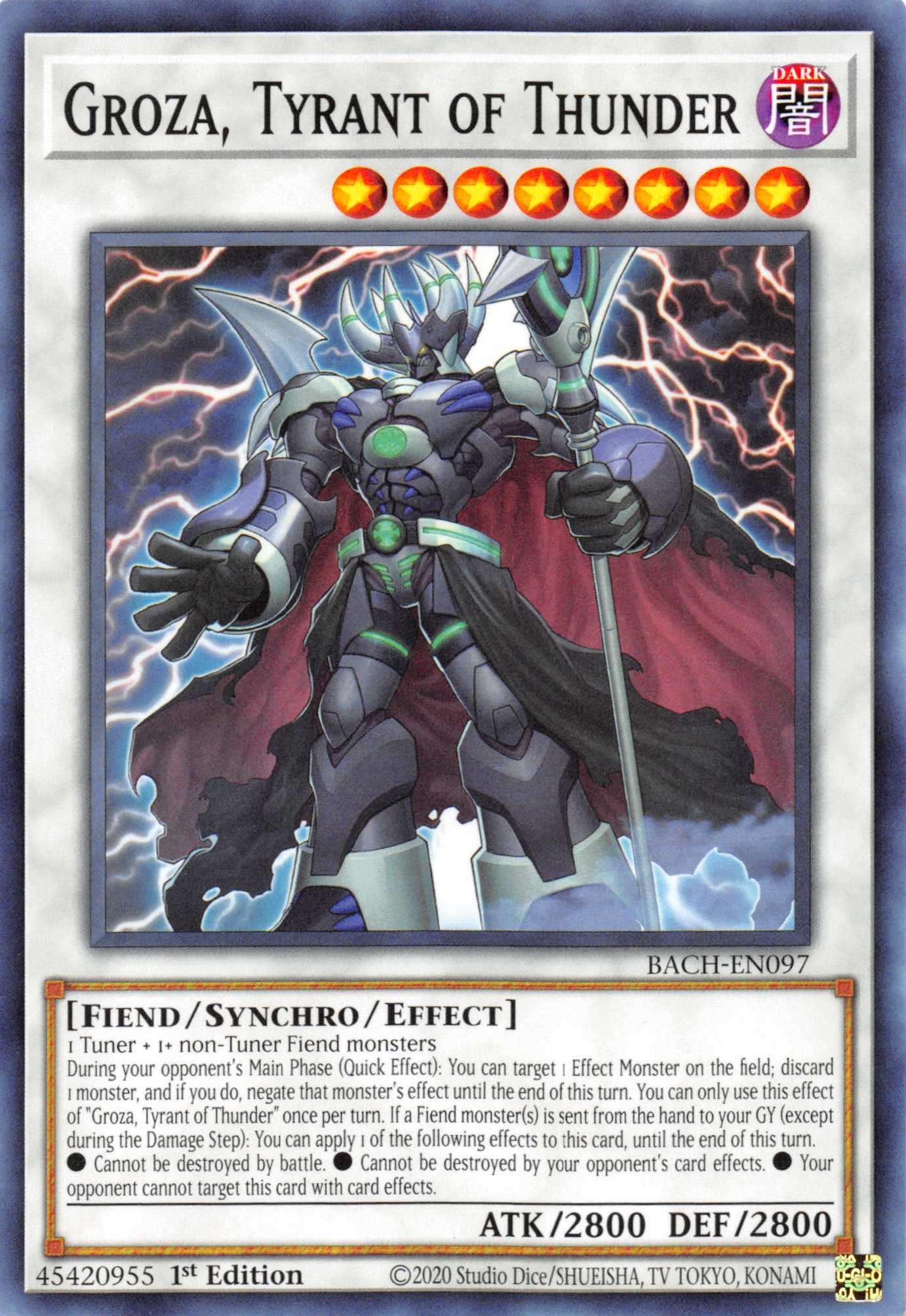 Groza, Tyrant of Thunder [BACH-EN097] Common - Josh's Cards