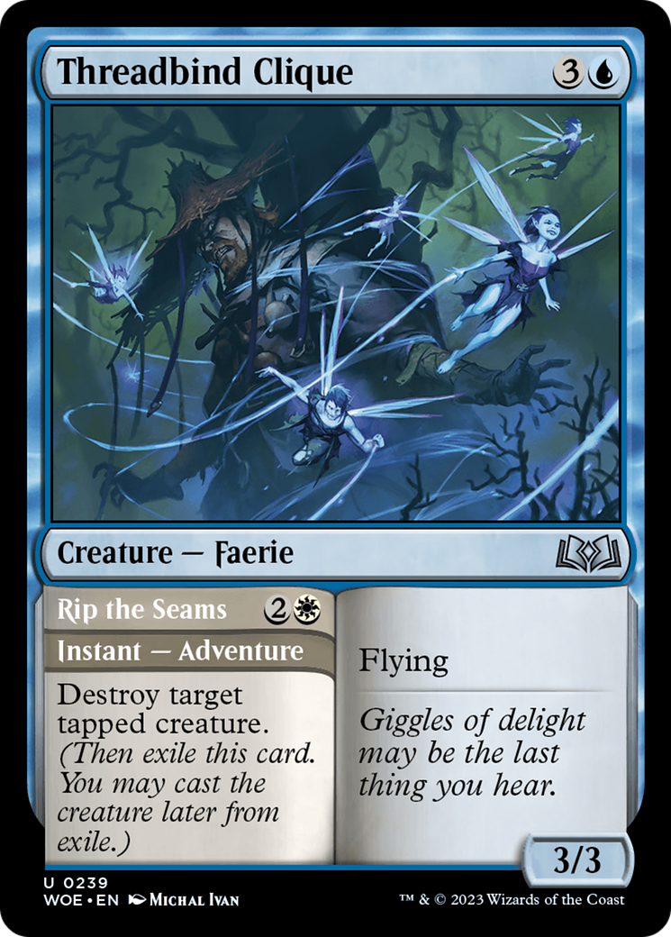 Threadbind Clique // Rip the Seams (WOE-239) - Wilds of Eldraine Foil