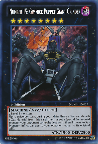 Number 15: Gimmick Puppet Giant Grinder [NUMH-EN027] Secret Rare - Josh's Cards