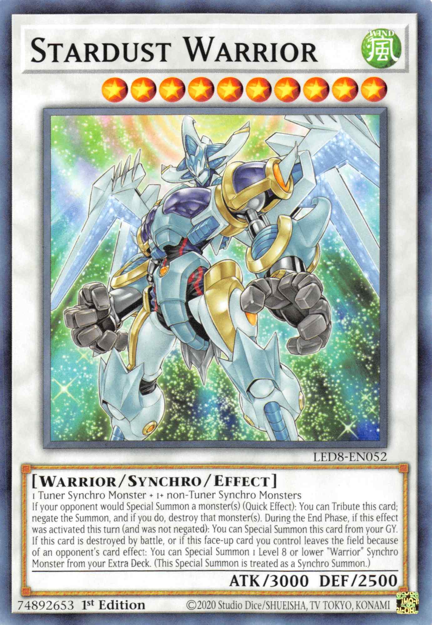 Stardust Warrior [LED8-EN052] Common - Josh's Cards