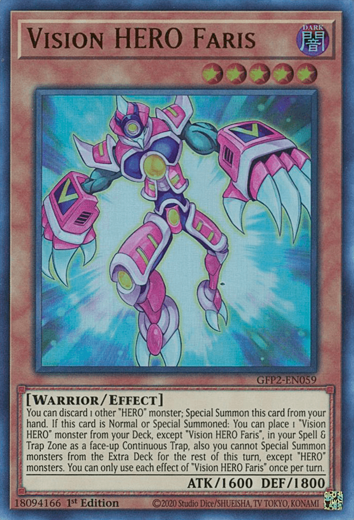 Vision HERO Faris [GFP2-EN059] Ultra Rare - Josh's Cards