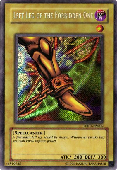 Left Leg of the Forbidden One [UBP1-EN002] Secret Rare - Josh's Cards