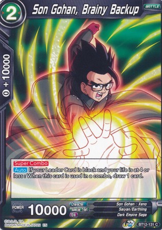 Son Gohan, Brainy Backup (BT12-131) [Vicious Rejuvenation] Parallel Foil