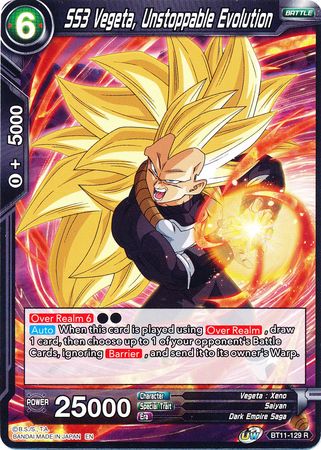SS3 Vegeta, Unstoppable Evolution (BT11-129) [Vermilion Bloodline] Parallel Foil