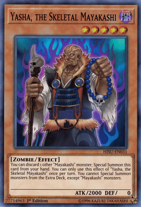 Yasha, the Skeletal Mayakashi [HISU-EN031] Super Rare - Josh's Cards