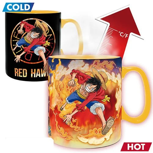 One Piece Luffy & Sabo Heat Change Mug