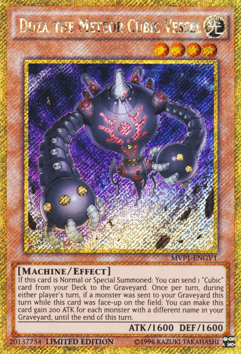 Duza the Meteor Cubic Vessel [MVP1-ENGV1] Gold Secret Rare - Josh's Cards