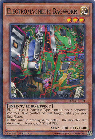 Electromagnetic Bagworm [BP03-EN100] Shatterfoil Rare - Josh's Cards