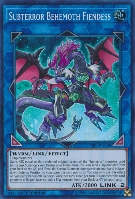 Subterror Behemoth Fiendess [CIBR-EN098] Super Rare - Josh's Cards