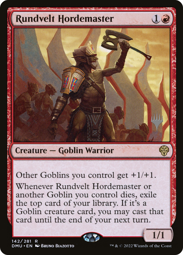 Rundvelt Hordemaster (PPDMU-142P) - Dominaria United Promos