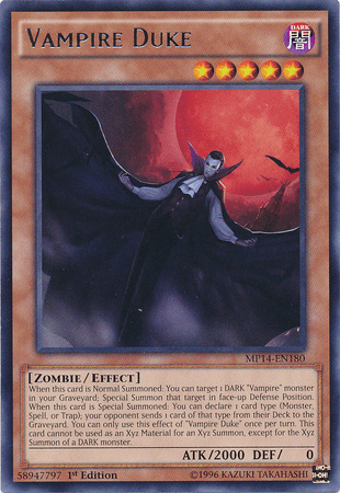 Vampire Duke [MP14-EN180] Rare - Josh's Cards