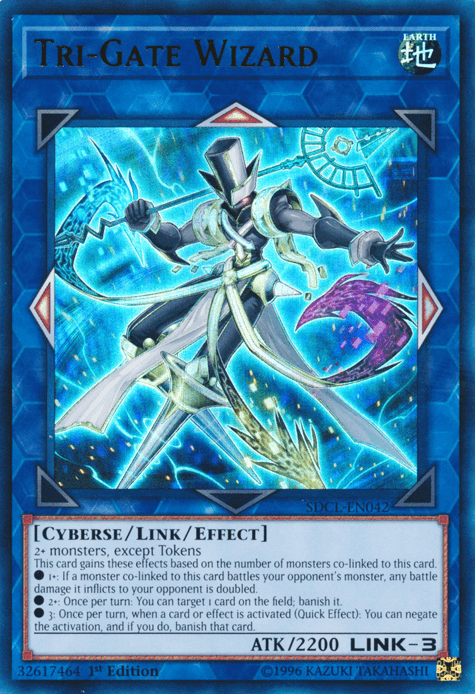 Tri-Gate Wizard [SDCL-EN042] Ultra Rare - Josh's Cards