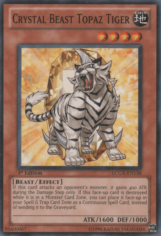 Crystal Beast Topaz Tiger [LCGX-EN158] Common - Josh's Cards