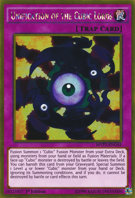 Unification of the Cubic Lords [MVP1-ENG45] Gold Rare - Josh's Cards