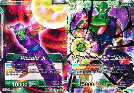 Piccolo Jr. // Piccolo Jr., Evil Reborn (Starter Deck - The Guardian of Namekians) (SD4-01) [Colossal Warfare] Parallel Foil