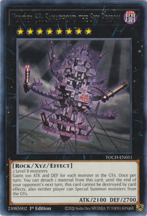 Number 68: Sanaphond the Sky Prison [TOCH-EN051] Rare - Josh's Cards