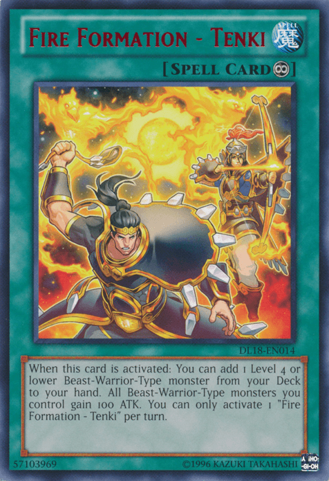Fire Formation - Tenki (Red) [DL18-EN014] Rare - Josh's Cards