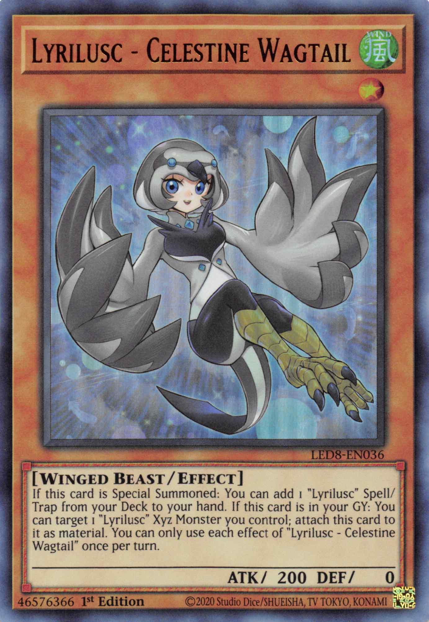 Lyrilusc - Celestine Wagtail [LED8-EN036] Ultra Rare - Josh's Cards