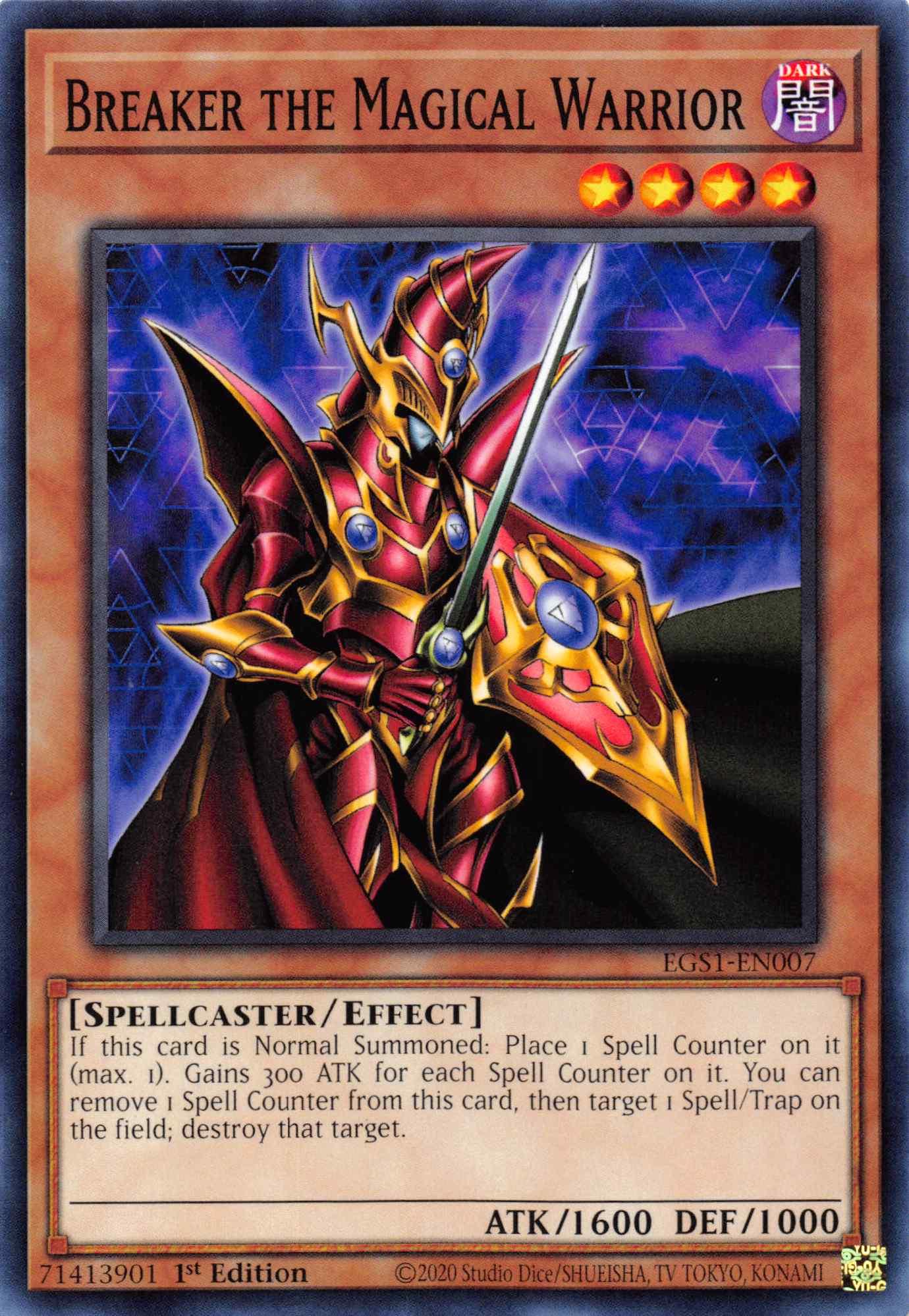 Breaker the Magical Warrior [EGS1-EN007] Common - Josh's Cards