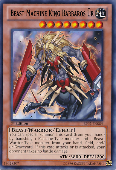 Beast Machine King Barbaros Ur [BP02-EN084] Mosaic Rare - Josh's Cards