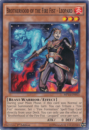 Brotherhood of the Fire Fist - Leopard [MP14-EN013] Common - Josh's Cards